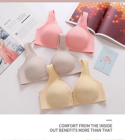 【3pcs】Simple lace bra