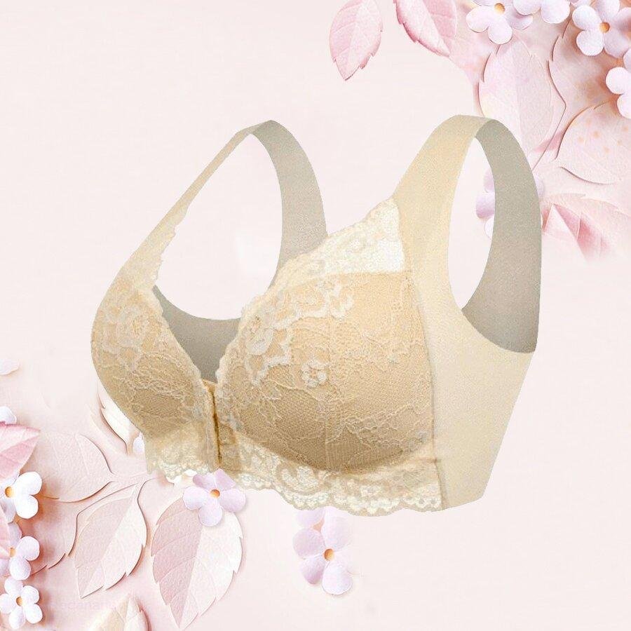 Bra For Older Women Front Closure 5d Shaping Push Up Seamless No Trace Beauty Back Sports Comfy Bra -  