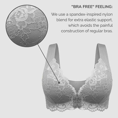 Bra For Older Women Front Closure 5d Shaping Push Up Seamless No Trace Beauty Back Sports Comfy Bra -  