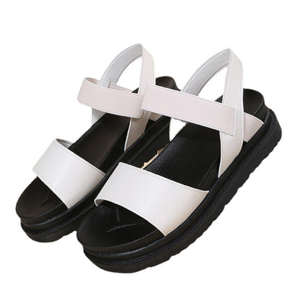 2022 Plus Size Elastic Strap Roman Sandals