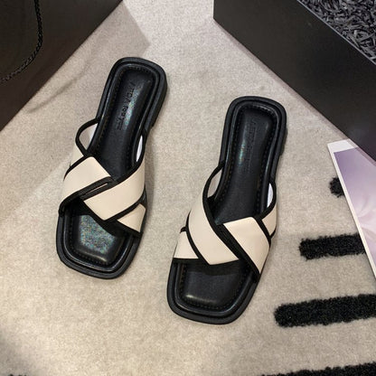 2022 Summer New Fashionable Cross Slippers