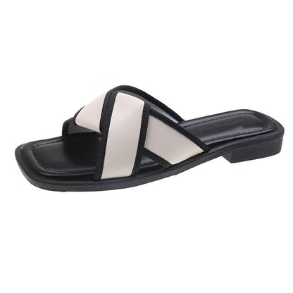 2022 Summer New Fashionable Cross Slippers