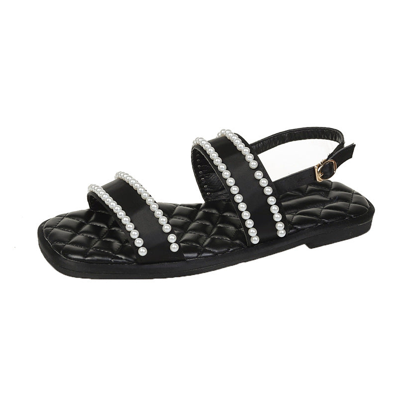 2022 Summer New Gentle Pearl Sandals