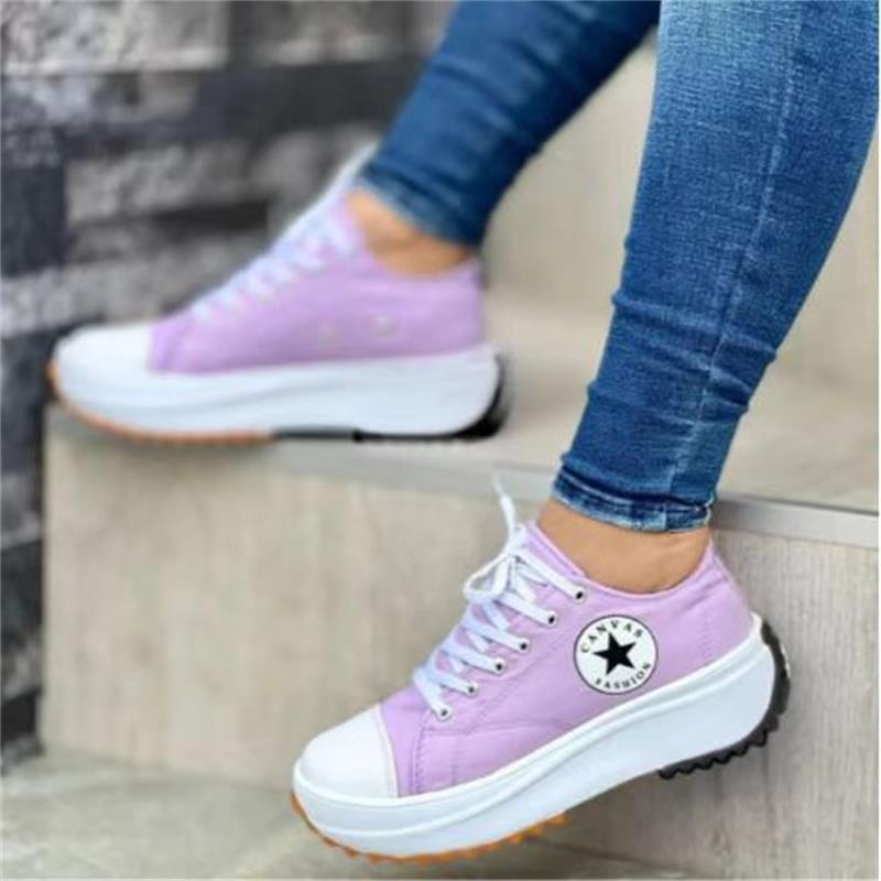 2022 New Low-top Platform Canvas Shoes