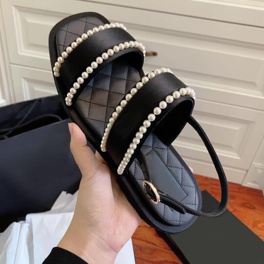 2022 Summer New Gentle Pearl Sandals