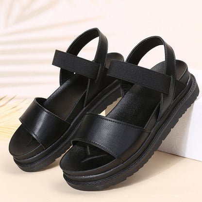 2022 Plus Size Elastic Strap Roman Sandals